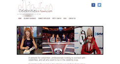 Desktop Screenshot of celebritiesintown.com